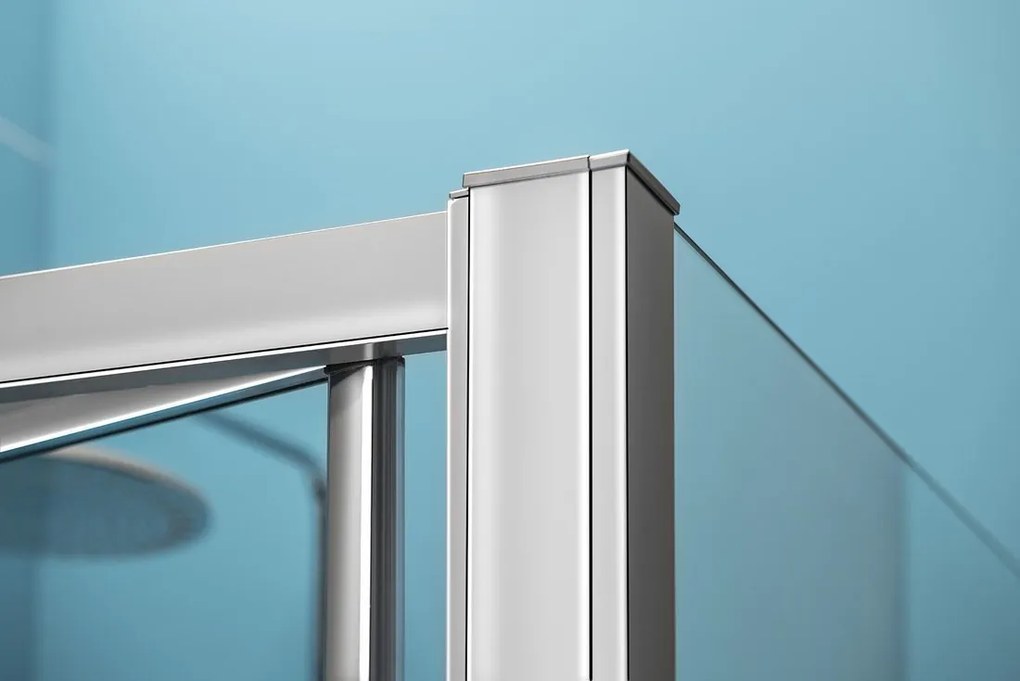 Polysan Polysan, EASY štvorcová sprchová zástena 800x800mm, skladacie dvere, L/R varianta, číre sklo, EL1980EL3215