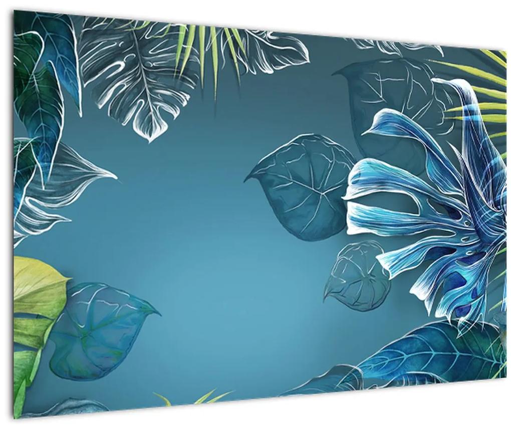 Obraz - Listy tropických rastlín (90x60 cm)