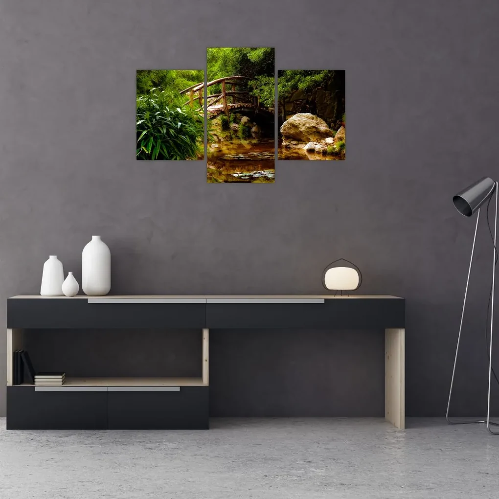 Obraz - Most cez riečku (90x60 cm)