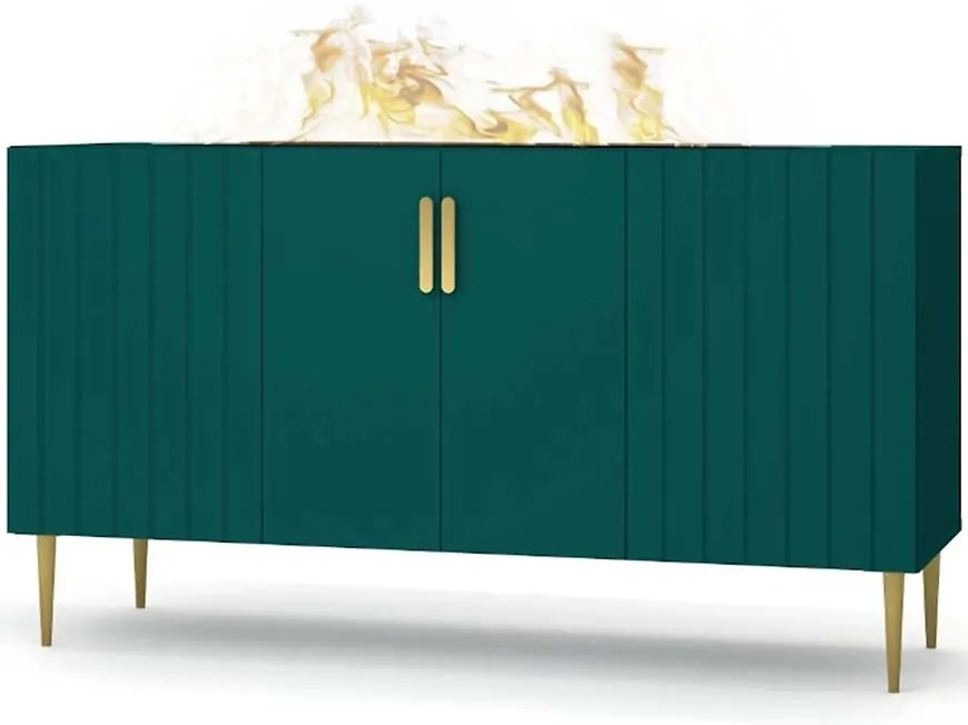 Elektrický krb Prins 1000 zelená