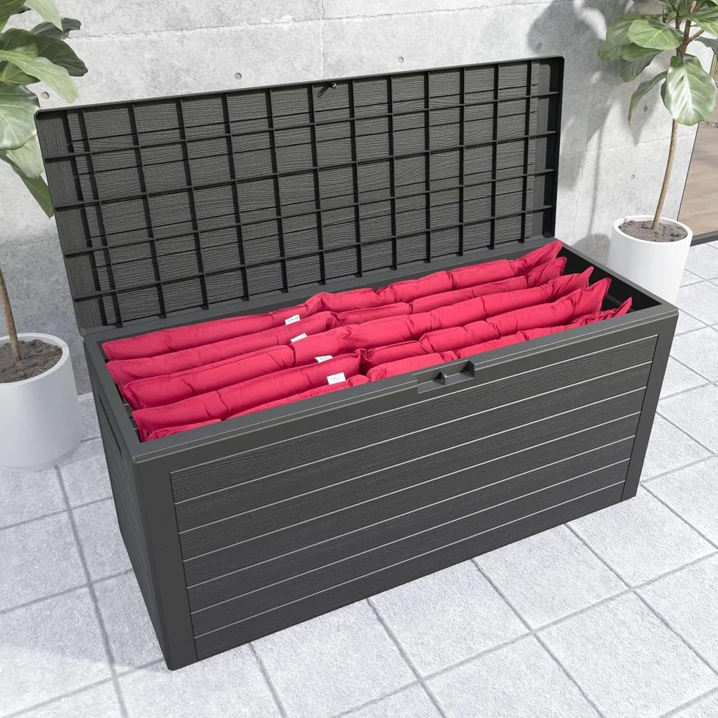 InternetovaZahrada Úložný box Woody 280 L - antracit