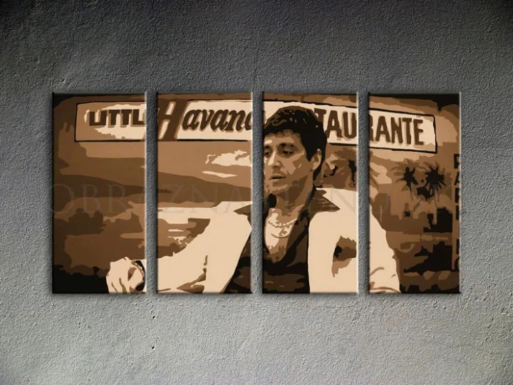 Ručne maľovaný POP Art obraz HAVANA - AL PACINO | rôzne rozmery