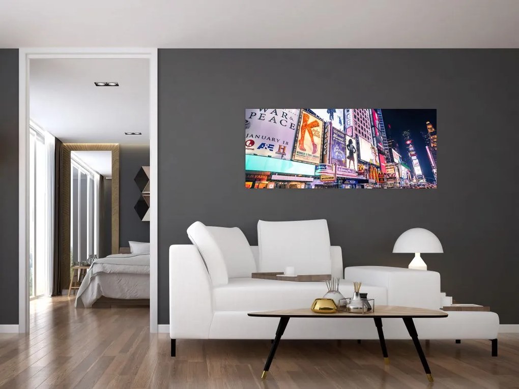 Obraz - New York Theater District (120x50 cm)