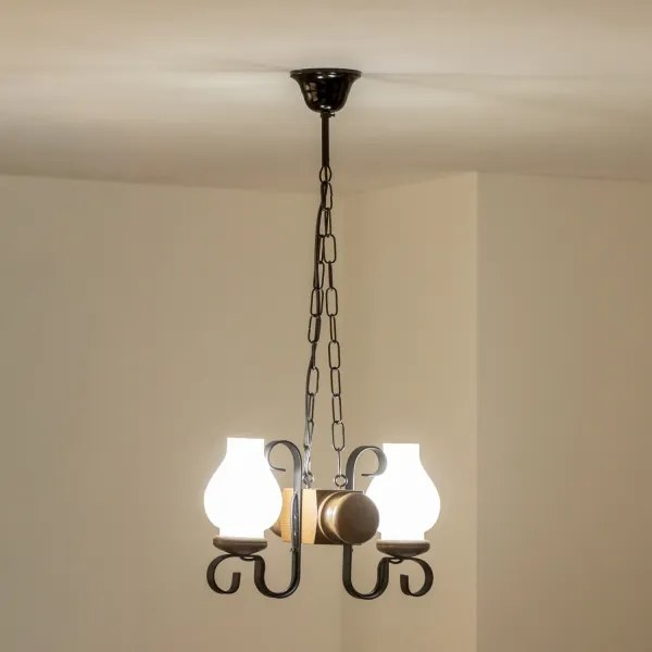 Brilagi - Luster na reťazi RUSTIC 2xE14/40W/230V buk/orech