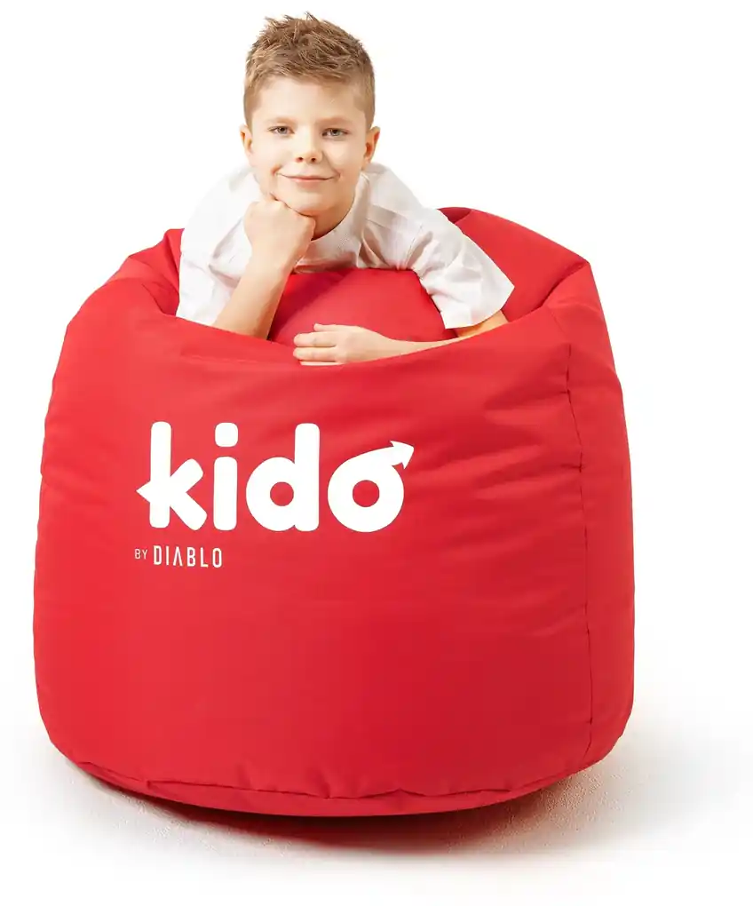 Detský sedací vak Kido by Diablo: červený | BIANO