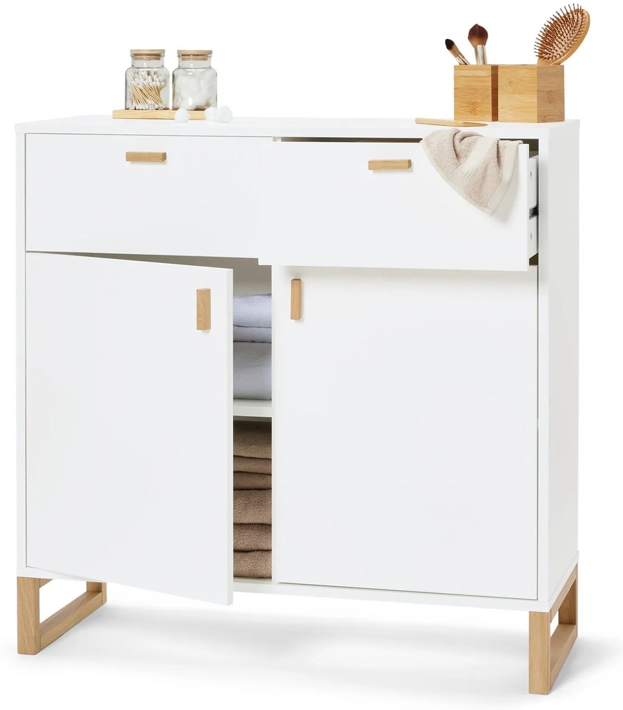 Odkladacia skrinka s 2 zásuvkami a 2 dvierkami