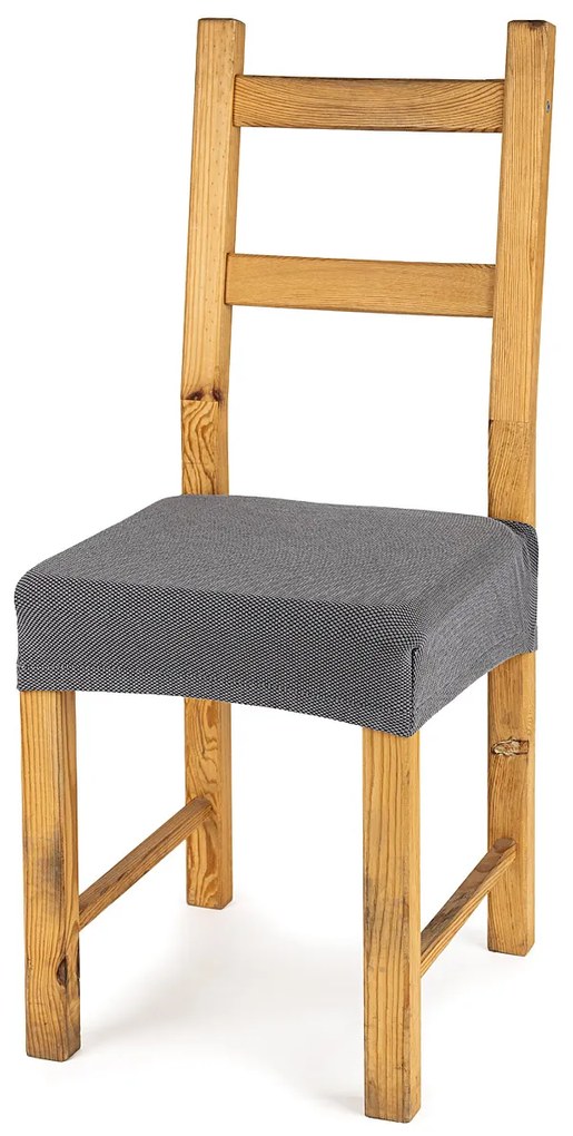 4home Multielastický poťah na sedák na stoličku Comfort sivá, 40 - 50 cm, sada 2 ks