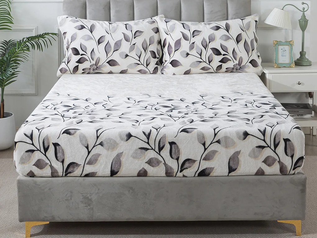 XPOSE® Mikroplyšová plachta IVANKA Exclusive - sivá 180x200 cm