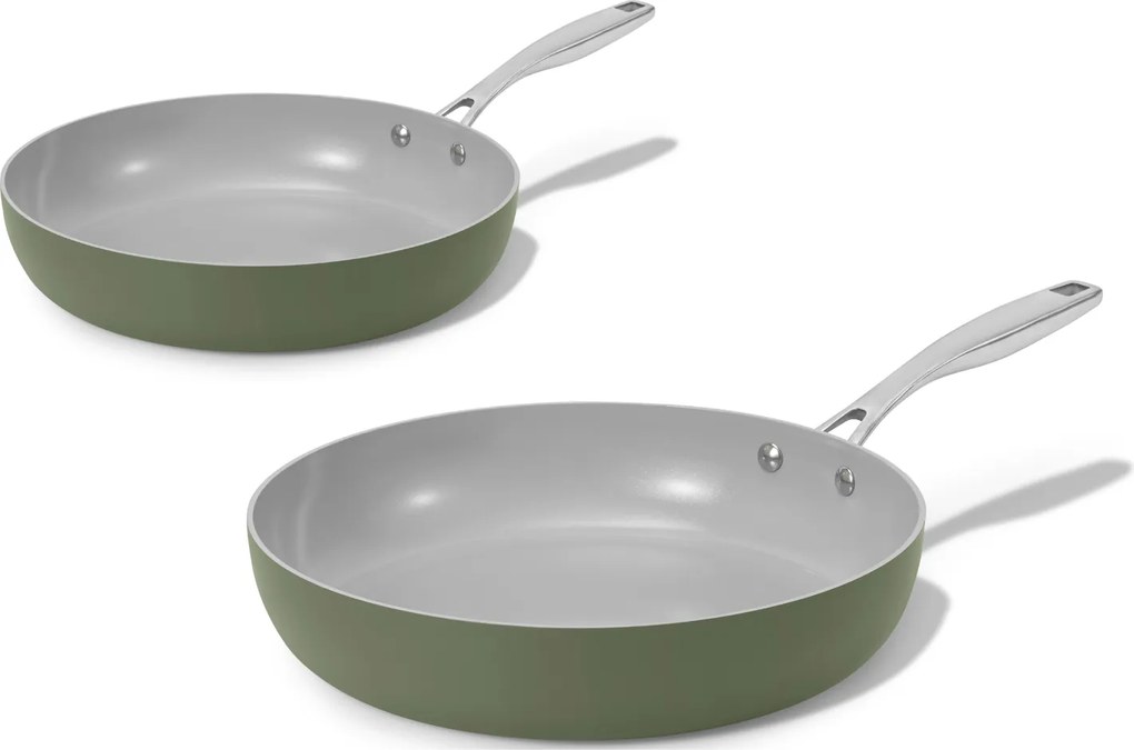 Elmich Základná sada keramických panvíc Vital - olivovo zelená