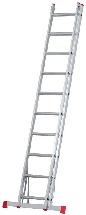 Hliníkový dvojdielny výsuvný rebrík VENBOS HOBBY, 2x10 priečok, 4,5 m