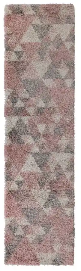 Sivo-ružový koberec Flair Rugs Nuru, 60 x 230 cm | Biano
