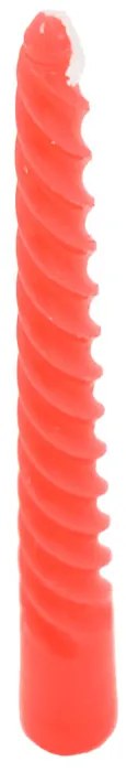 Stolové sviečky TWIST sada 4ks, červená