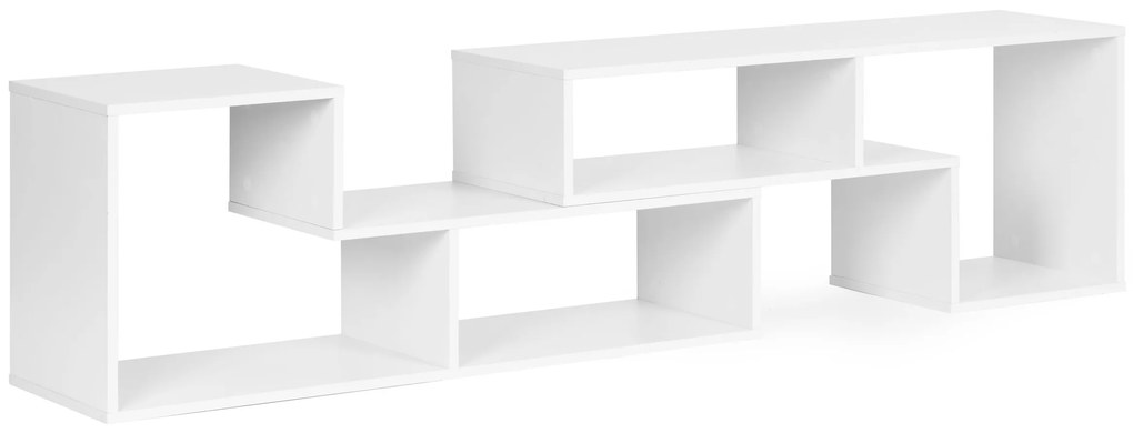 Moderná modulárna geometrická knižnica, so 4 policami, ModernHome