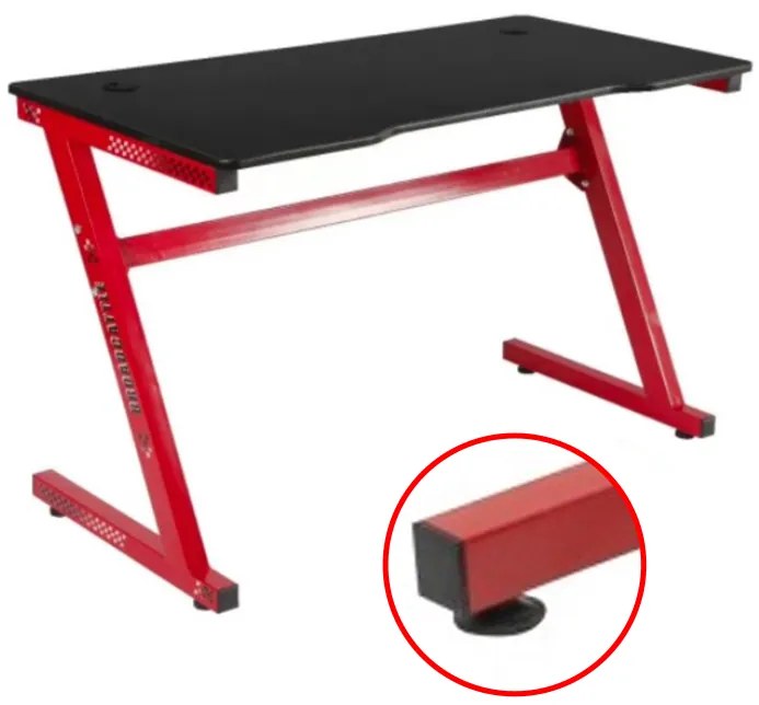 Kvalitný herný stôl LED 120 cm