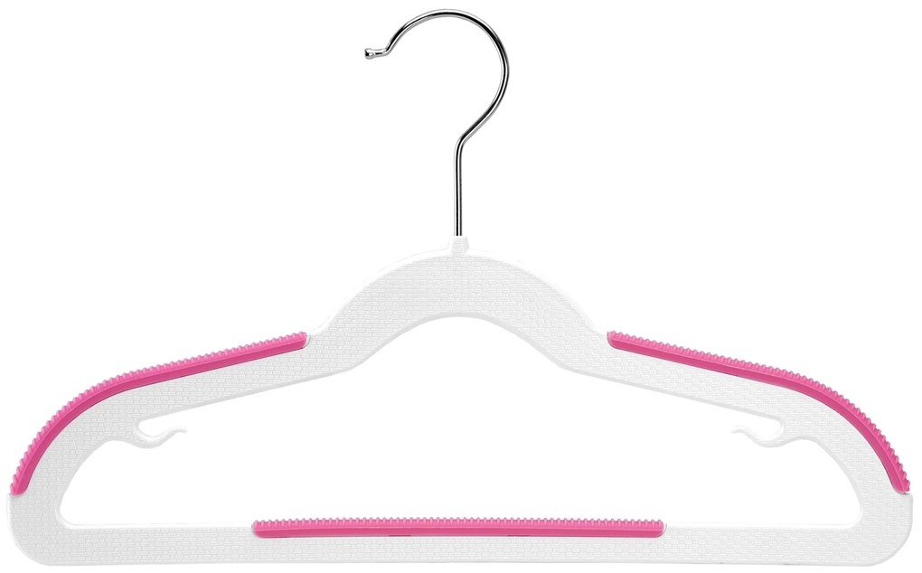 Súprava 30 ks detských vešiakov KIDSI bielo-ružová