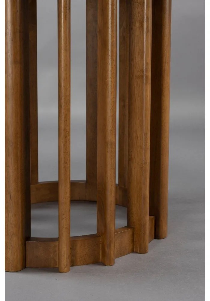 Okrúhly jedálenský stôl s doskou v dekore orechového dreva ø 120 cm Barlet – Dutchbone