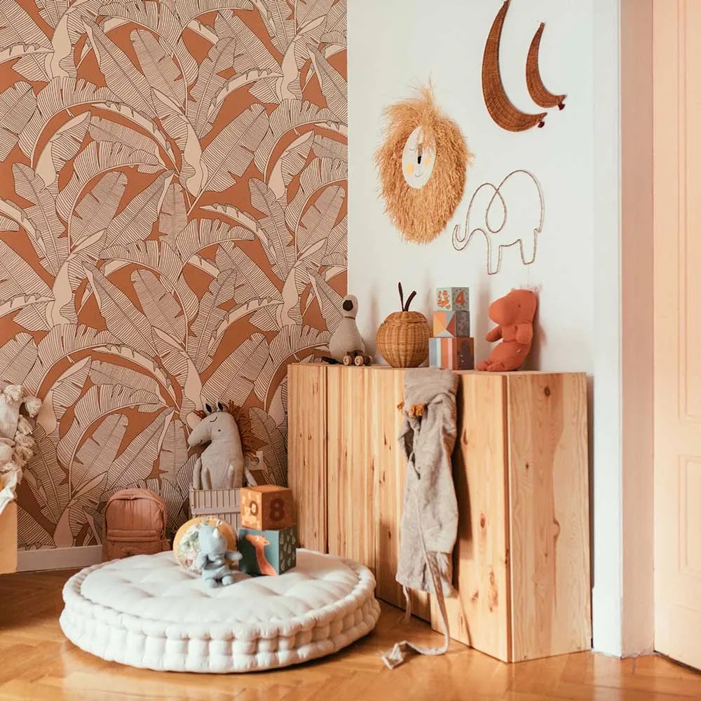 Tapeta veľké palmové listy 280×100 cm