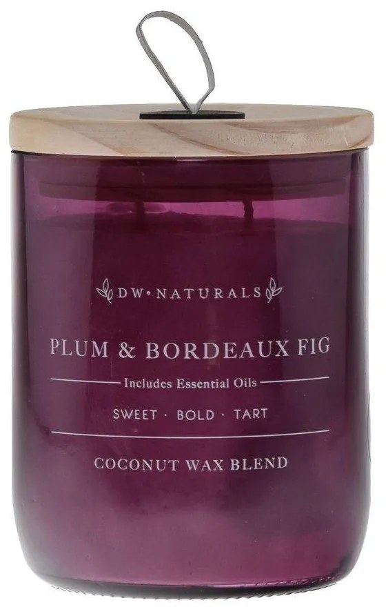 dw HOME Vonná sviečka v skle Plum and Bordeaux Fig 500 g