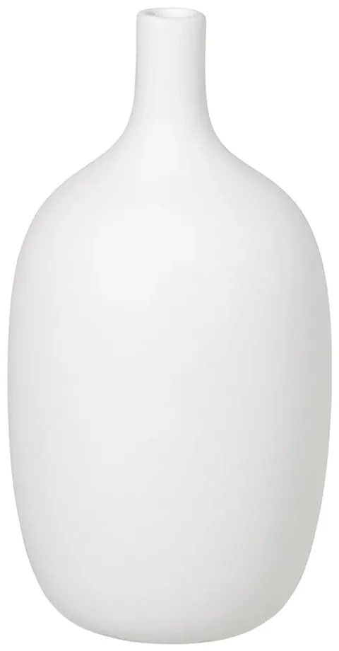 Biela keramická váza Blomus, výška 21 cm