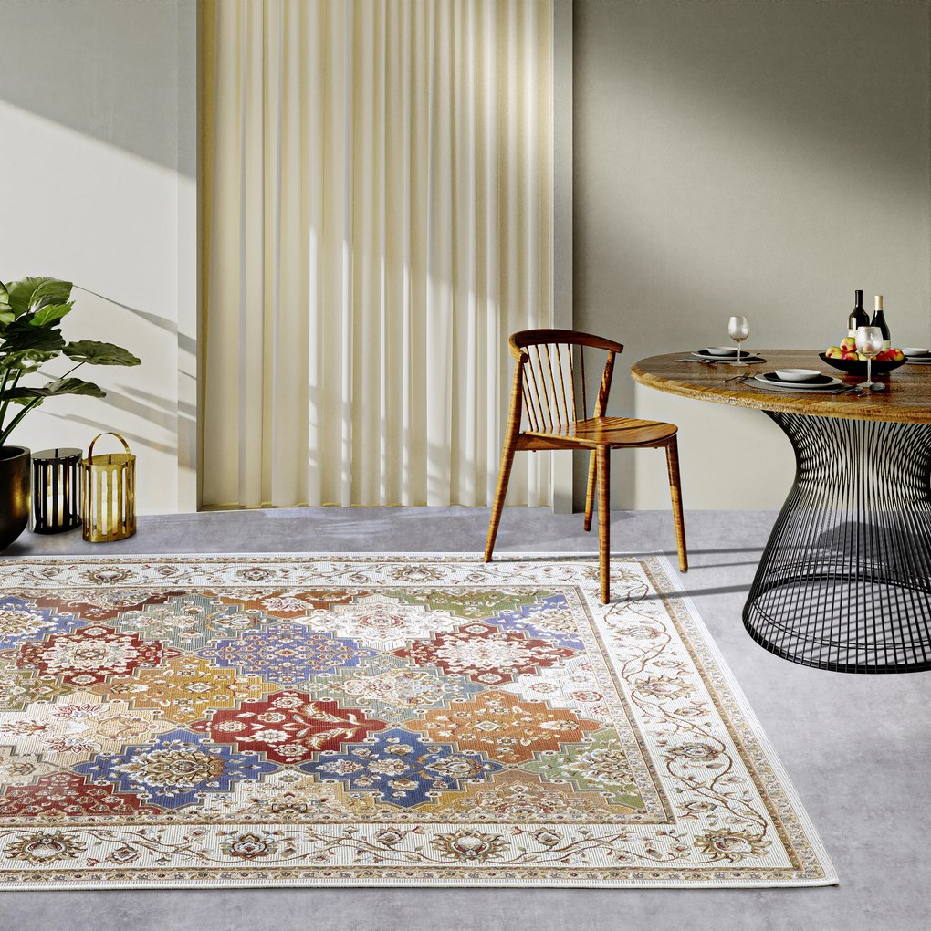 Villeroy & Boch Kusový koberec 106056 Cream, Multi – na von aj na doma, 200x285, viacfarebná, chodba / predsieň