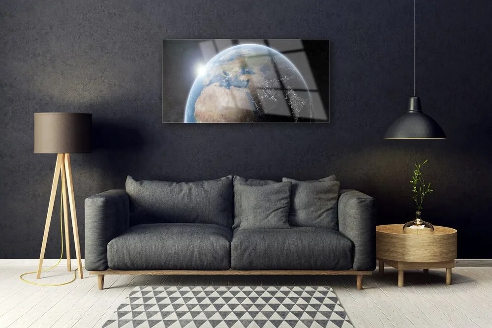 Obraz plexi Planéta zem vesmír 100x50 cm