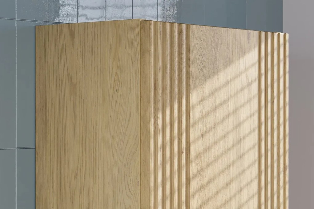 Koupelnová sestava Ovalia se skříňkami 80 cm dub Cremona