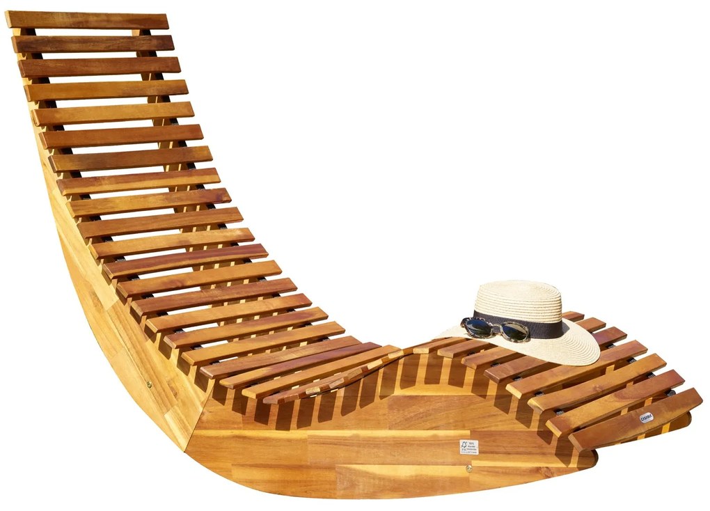 InternetovaZahrada - Záhradné ergonomické lehátko - agát