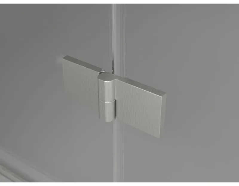 Mexen Lunar-F Duo, skladací sprchový kút 100 x 85 cm, 8mm číre sklo, oceľový profil, 836-100L-085P-97-00