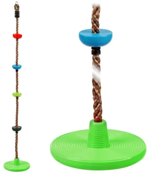 2Kids Toys - Detské šplhacie lano s diskami mix farieb