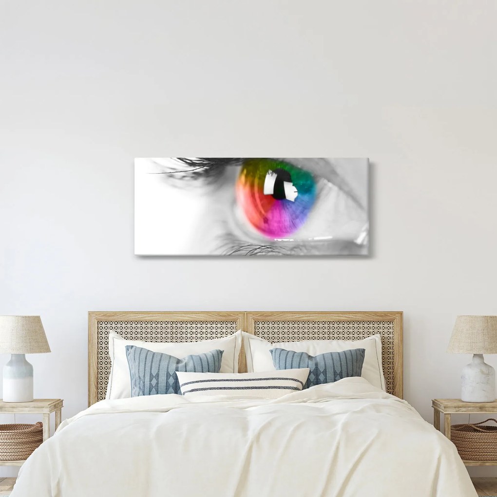 Obraz - Očná dúhovka (120x50 cm)