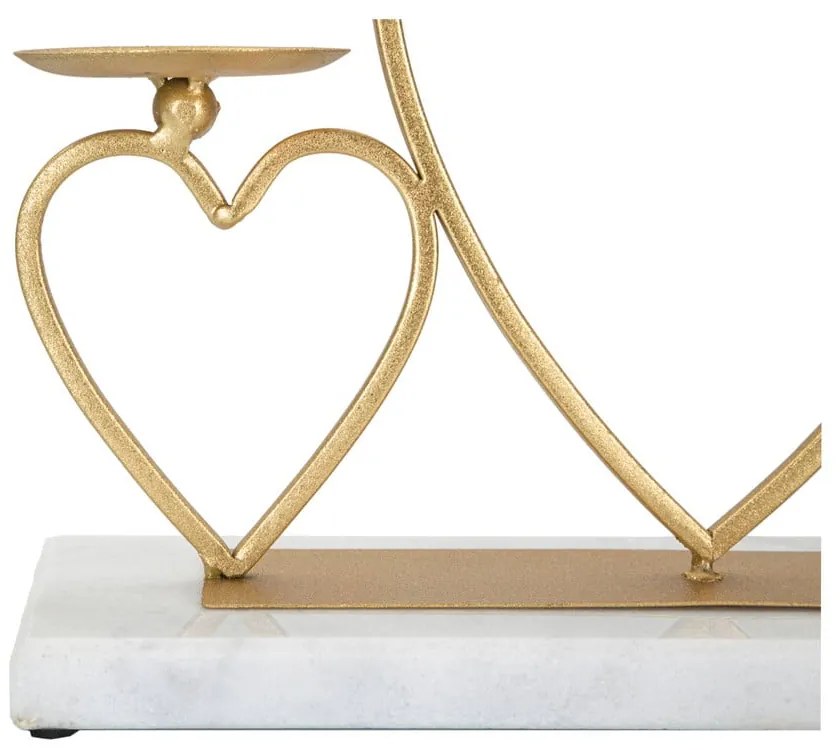 Svietnik v zlatej a bielej farbe Mauro Ferretti