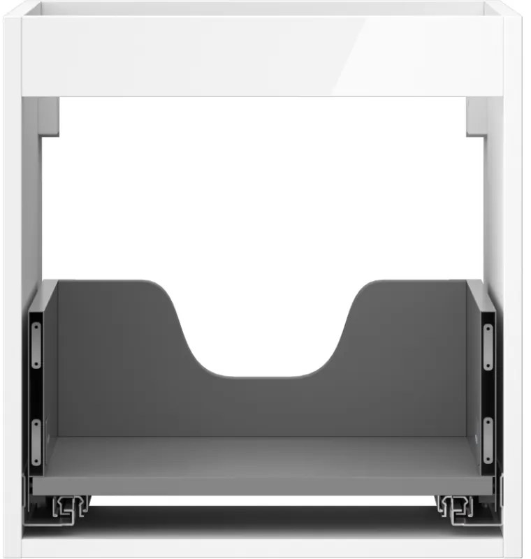 Mexen Box-A, závesná skrinka 45 cm, 1 zásuvka, biela lesklá, 91AX0-0450-470-1-00