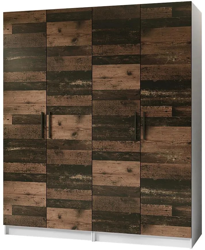 Skriňa X2 Gold 2d Biela/Old Style