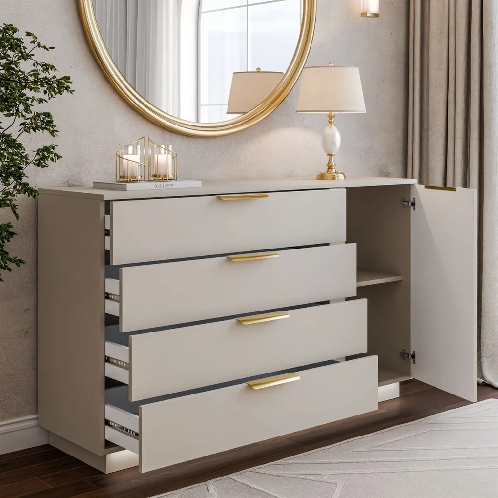 KOMODA MARION 2S KAŠMÍR LED 138 cm