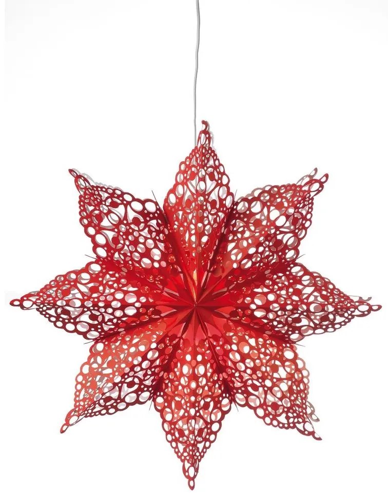 Markslöjd 702561 - Vianočná dekorácia HALL 1xE14/25W/230V červená 70 cm