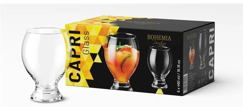 BOHEMIA PRESTIGE CAPRI POHÁR 460ML SADA 6 KS