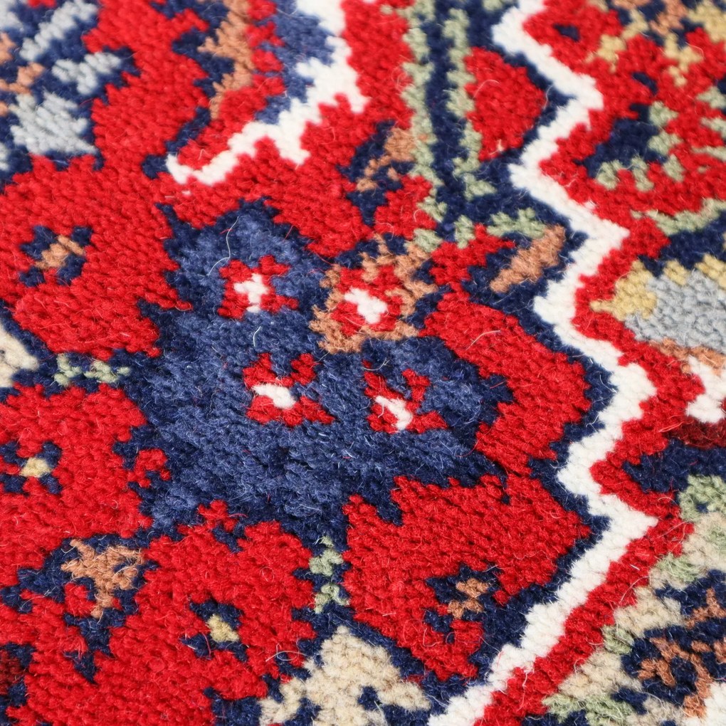 Kusový ručne tkaný koberec Bidjar red, 90x160, červená, obývacia izba, Asra