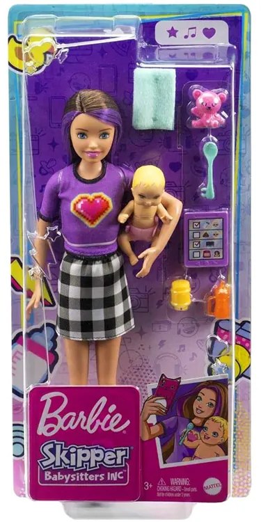 Barbie bábika opatrovateľka s doplnkami BARBIE Skipper