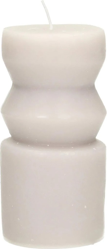 Sviečka Cornelia 14cm light grey