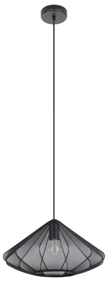 Eglo 43995 - Luster na lanku DOLWEN 1xE27/40W/230V pr. 42,5 cm čierna
