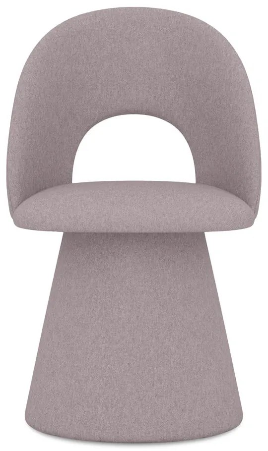 Čalúnené jedálenské kreslo v levanduľovej farbe Kalo – Makamii