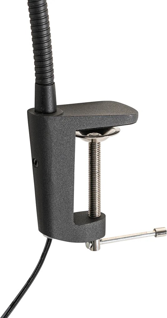 Svorová stolová lampa čierna vrátane LED s dotykovým stmievačom - Lionard