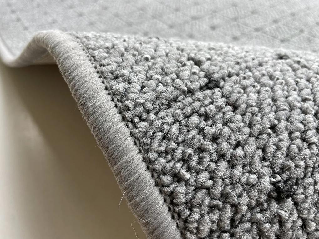 Vopi koberce Kusový koberec Udinese šedý - 57x120 cm