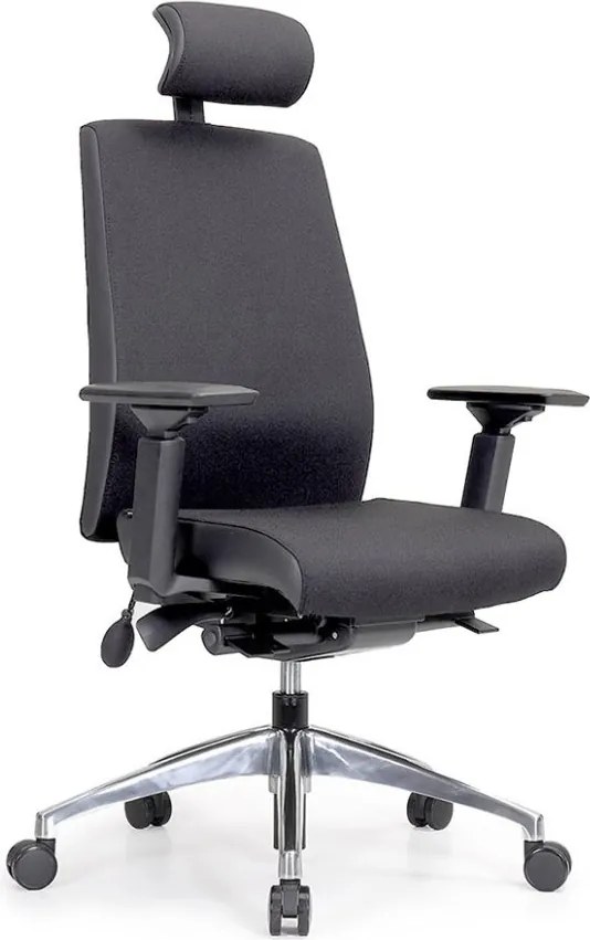 Ergonomická kancelárska stolička MOSH Elite T3 Pro čierna