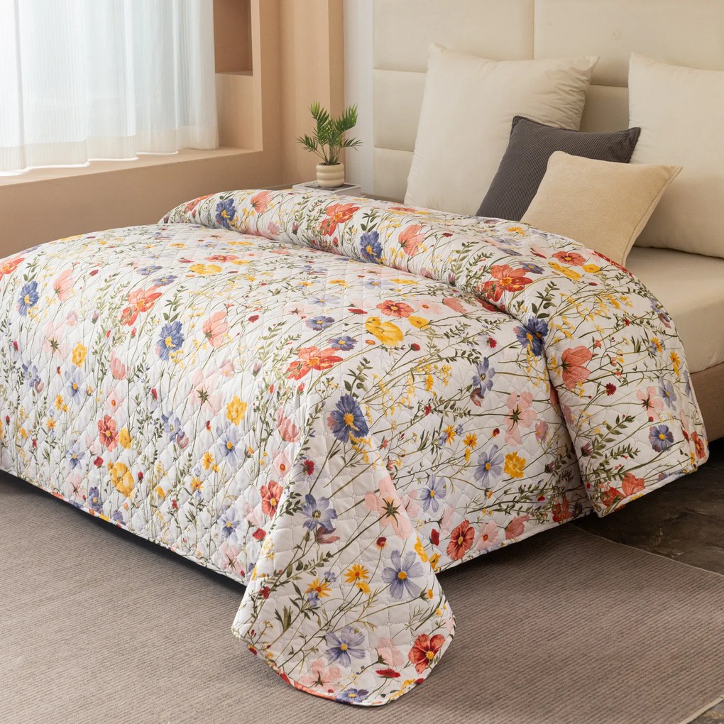Prehoz na posteľ WILDFLOWERS, farebný Rozmer: 170 x 210 cm