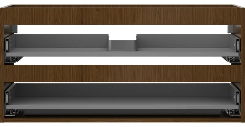 Mexen Box-A, závesná skrinka 100 cm, 2 zásuvky, orech, 91AX0-1000-470-2-86