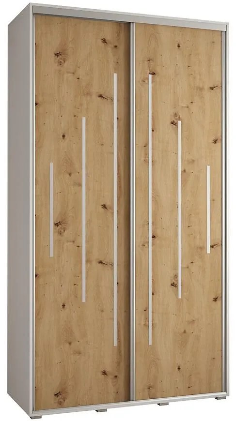 Skriňa 45 Canaris 12 140 biela/artisan/silver