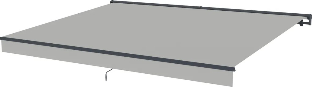 Elektrická markíza BestBerg BBSU-E395LG / 395 × 300 cm / svetlo sivá