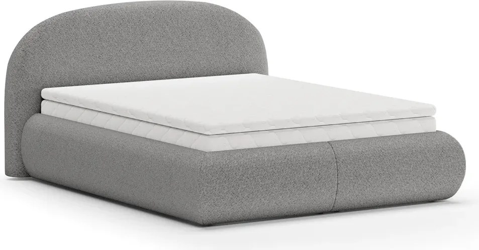 Dizajnová čalúnená posteľ MOET, 200x160, sivá (catch me 25)