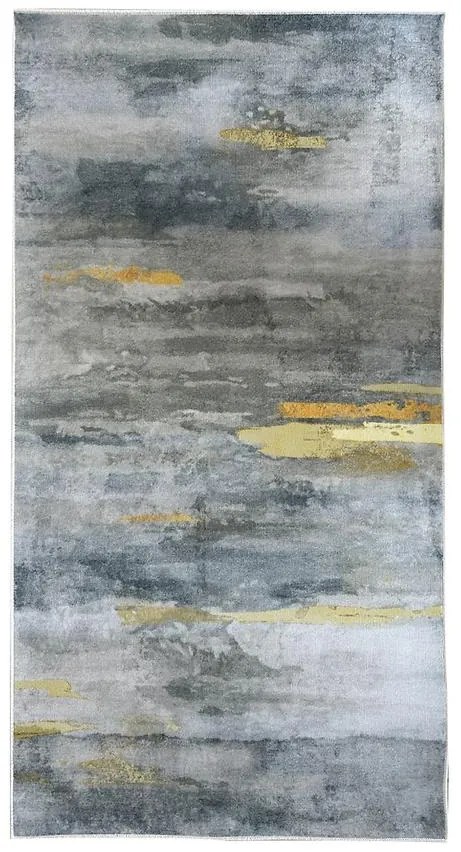 Tlačený koberec Loren 1,4/1,9 LBL 15 sivá